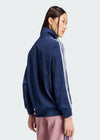 adidas Pinstripe Firebird Loose Tracktop - Night Indigo / White / Grey Two