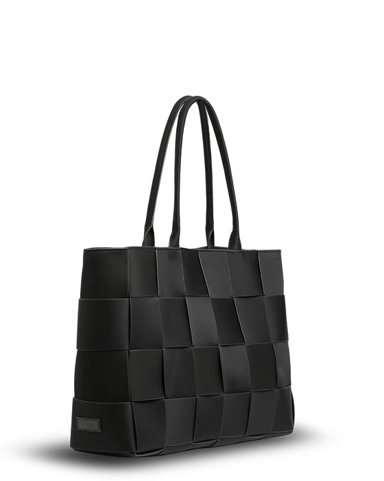 Prene The Holiday Bag (BLACK) Woven Neoprene Large Tote Bag