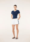 P.E Nation Relay Spray Short - White/Dark Navy