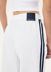 P.E Nation Relay Spray Track Pant - White/Dark Navy