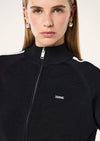 P.E Nation Retreat Knit Jacket - Black/Whisper White