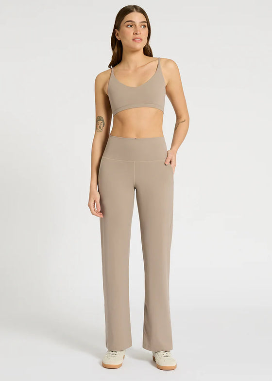 Nimble In Motion Wide Leg Pant - Taupe