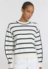 Viktoria and Woods Scenario Knit - Ivory/Black Stripe