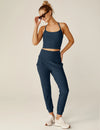 BEYOND YOGA SPACEDYE MIDI JOGGER- NOCTURNAL NAVY