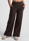 Beyond Yoga Spacedye Laid Back Wide Leg Pant - Dark Chocolate Heather