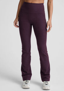  Beyond Yoga Spacedye Practice Pocket Bootleg Pant - Eggplant Purple Heather