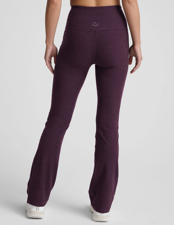Beyond Yoga Spacedye Practice Pocket Bootleg Pant - Eggplant Purple Heather