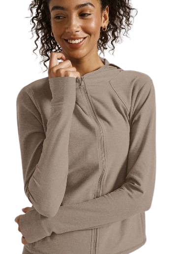 Beyond Yoga Spacedye High Energy Hoodie - Birch Heather