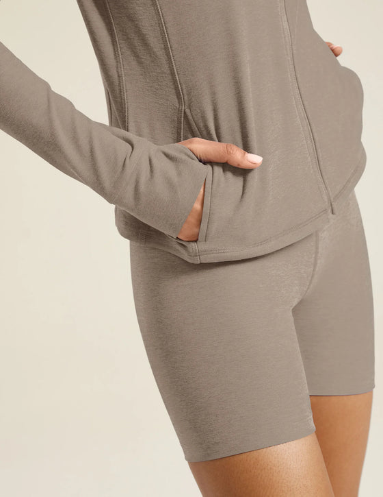 Beyond Yoga Spacedye High Energy Hoodie - Birch Heather
