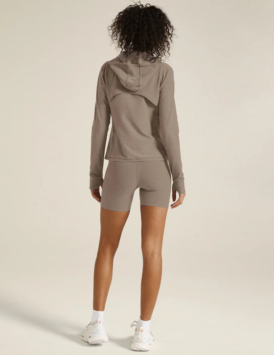 Beyond Yoga Spacedye High Energy Hoodie - Birch Heather