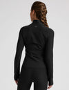 Beyond Yoga Spacedye Trails Active Jacket - Darkest Night