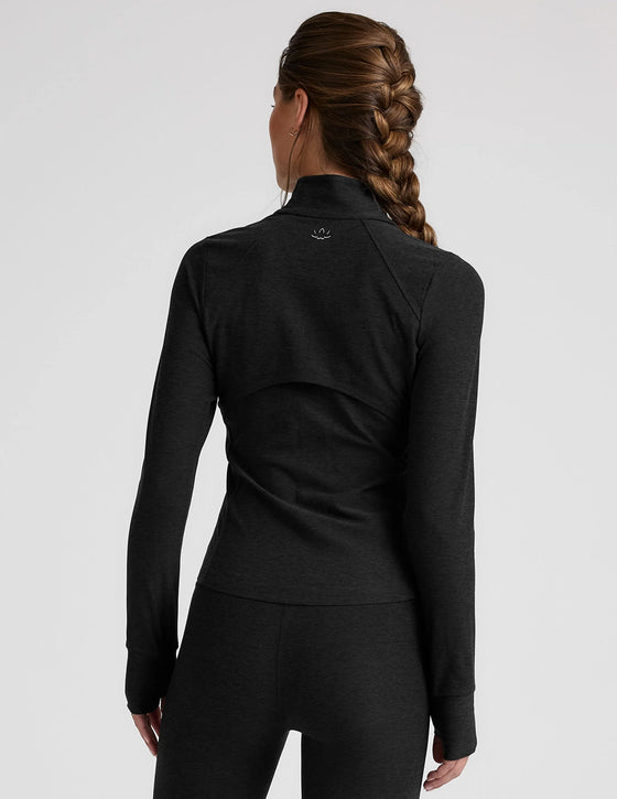Beyond Yoga Spacedye Trails Active Jacket - Darkest Night