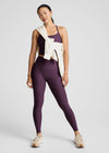 Beyond Yoga Caught In The Midi High Waist Legging - Brilliant Blackberry Heather