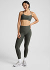 Beyond Yoga Caught In The Midi High Waist Legging - Dusty Forest Heather