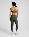 Beyond Yoga Caught In The Midi High Waist Legging - Dusty Forest Heather