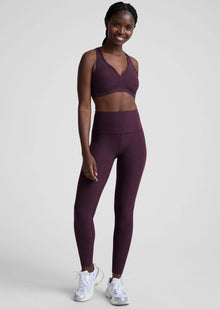  Beyond Yoga Caught In The Midi High Waist Legging - Eggplant Purple Heather