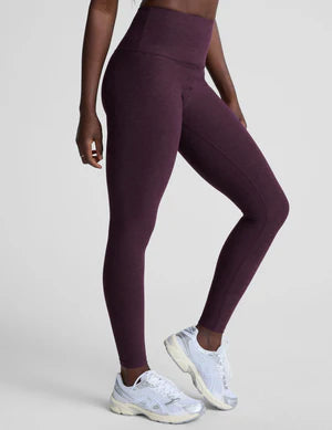 Beyond Yoga Caught In The Midi High Waist Legging - Eggplant Purple Heather