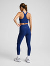 Beyond Yoga Caught In The Midi High Waist Legging - Marine Blue Heather