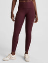 Beyond Yoga Caught In The Midi High Waist Legging - Midnight Burgundy Heather
