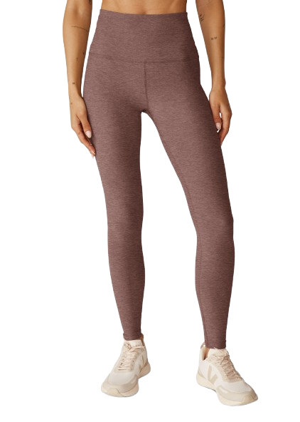 Beyond Yoga Caught In The Midi High Waist Legging - Rose Brush Heather