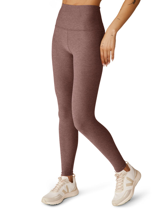 Beyond Yoga Caught In The Midi High Waist Legging - Rose Brush Heather
