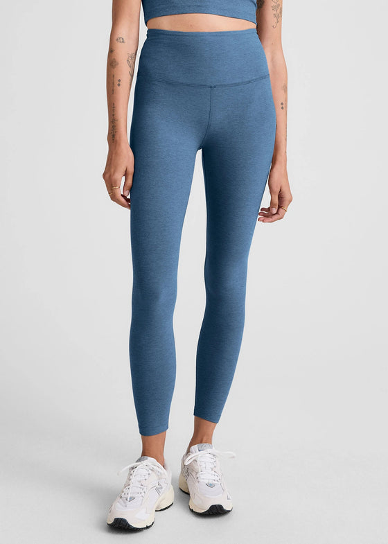 Beyond Yoga Spacedye Caught In The Midi High Waisted Legging - Washed Denim