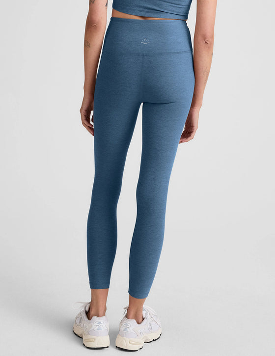 Beyond Yoga Spacedye Caught In The Midi High Waisted Legging - Washed Denim