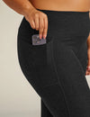 BEYOND YOGA OUT OF POCKET HIGH WAISTED MIDI LEGGING- DARKEST NIGHT