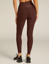 Beyond Yoga Out of Pocket High Waisted Midi Legging - Dark Chocolate Heather