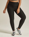 BEYOND YOGA OUT OF POCKET HIGH WAISTED MIDI LEGGING- DARKEST NIGHT