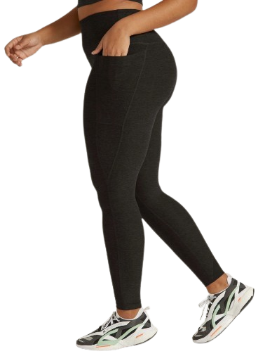 Beyond Yoga Out Of Pocket High Waisted Midi Legging- Darkest Night