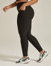 BEYOND YOGA OUT OF POCKET HIGH WAISTED MIDI LEGGING- DARKEST NIGHT