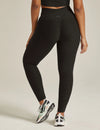 BEYOND YOGA OUT OF POCKET HIGH WAISTED MIDI LEGGING- DARKEST NIGHT