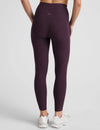 Beyond Yoga Out of Pocket High Waisted Midi Legging - Eggplant Purple Heather