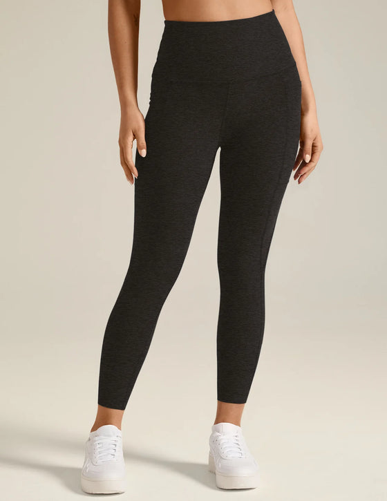 Beyond Yoga Spacedye Out of Pocket Capri - Darkest Night