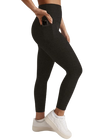 Beyond Yoga Spacedye Out of Pocket Capri - Darkest Night