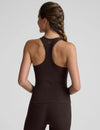 Beyond Yoga Spacedye Step Up Racerback Tank - Dark Chocolate Heather