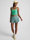Beyond Yoga Spacedye Slim Racerback Cropped Tank -Bright Emerald Heather