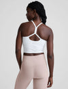 Beyond Yoga Spacedye Slim Racerback Cropped Tank SD4382 - Cloud White