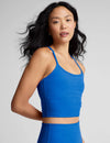 Beyond Yoga Spacedye Slim Racerback Cropped Tank - Court Blue