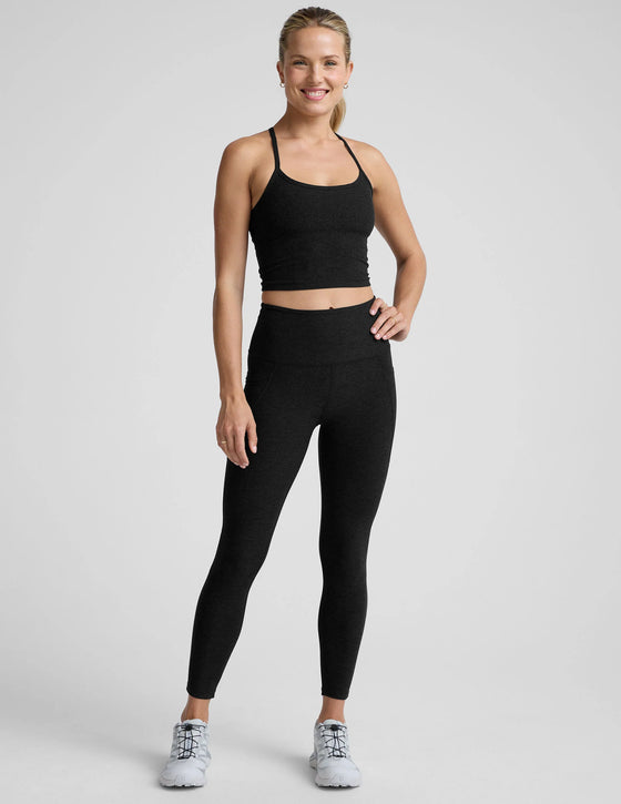 Beyond Yoga Spacedye Slim Racerback Cropped Tank SD4382 - Darkest Night