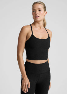  Beyond Yoga Spacedye Slim Racerback Cropped Tank SD4382 - Darkest Night