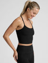 Beyond Yoga Spacedye Slim Racerback Cropped Tank SD4382 - Darkest Night