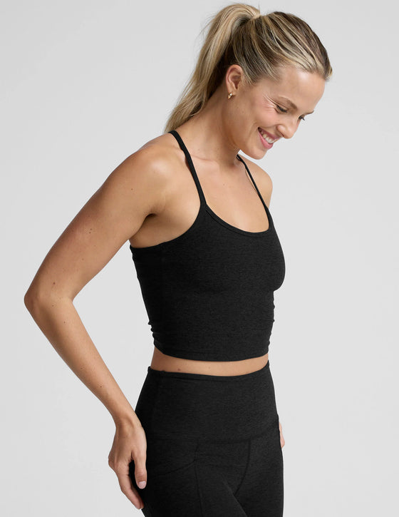 Beyond Yoga Spacedye Slim Racerback Cropped Tank SD4382 - Darkest Night