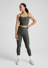 Beyond Yoga Spacedye Slim Racerback Cropped Tank - Dusty Heather