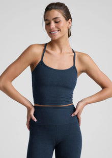  Beyond Yoga Spacedye Slim Racerback Cropped Tank SD4382- Nocturnal Navy