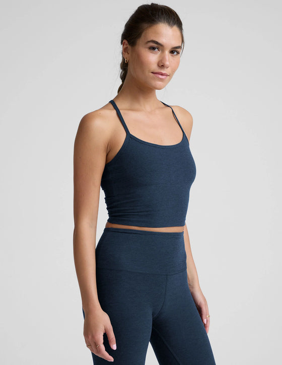 Beyond Yoga Spacedye Slim Racerback Cropped Tank SD4382- Nocturnal Navy