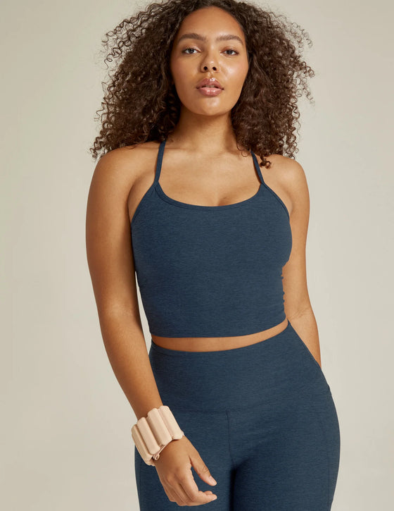 Beyond Yoga Spacedye Slim Racerback Cropped Tank SD4382- Nocturnal Navy