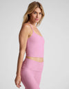 Beyond Yoga Spacedye Slim Racerback Cropped Tank - Pink Haze