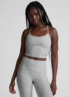 Beyond Yoga Spacedye Slim Racerback Cropped Tank - Silver Mist
